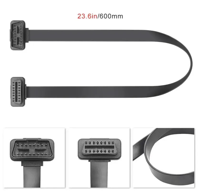 16-pins OBD2 Platte Verlengkabel (60 cm) | Interface