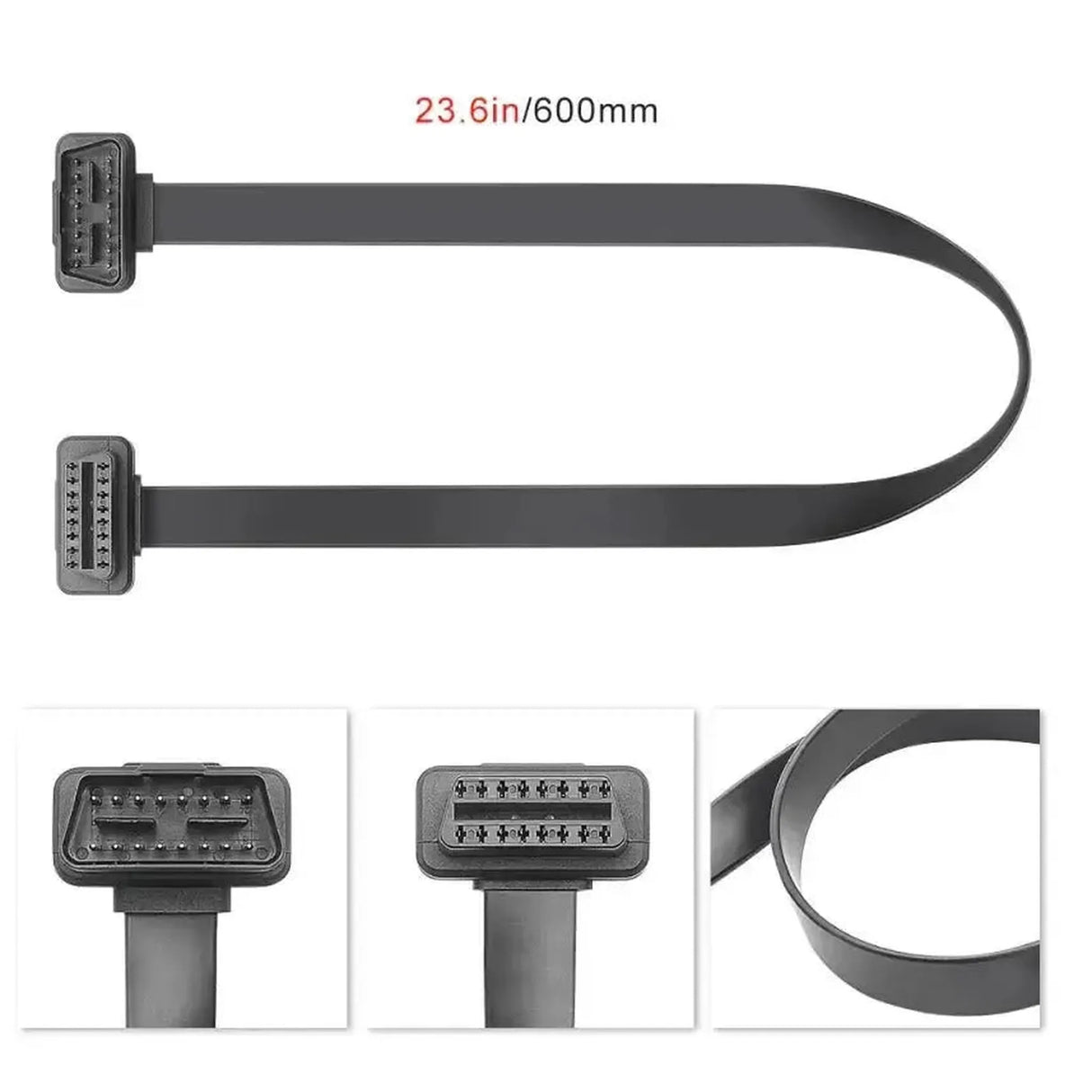16-pins OBD2 Platte Verlengkabel (60 cm) | Interface