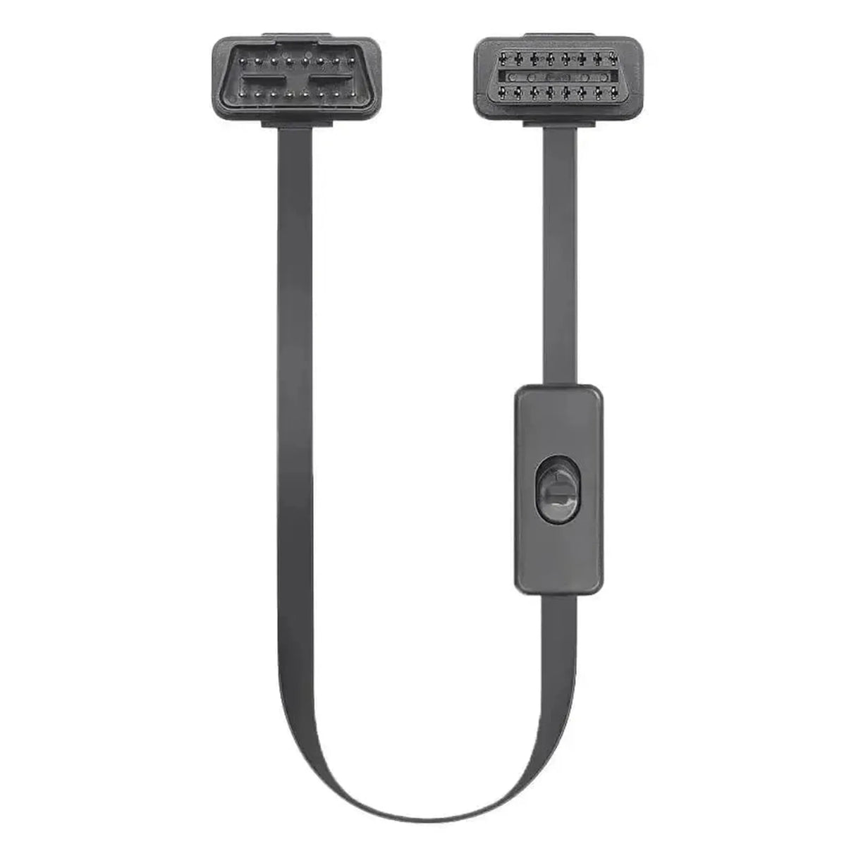 16-pins OBD2 Platte Verlengkabel met Switch (60 cm) | Interface