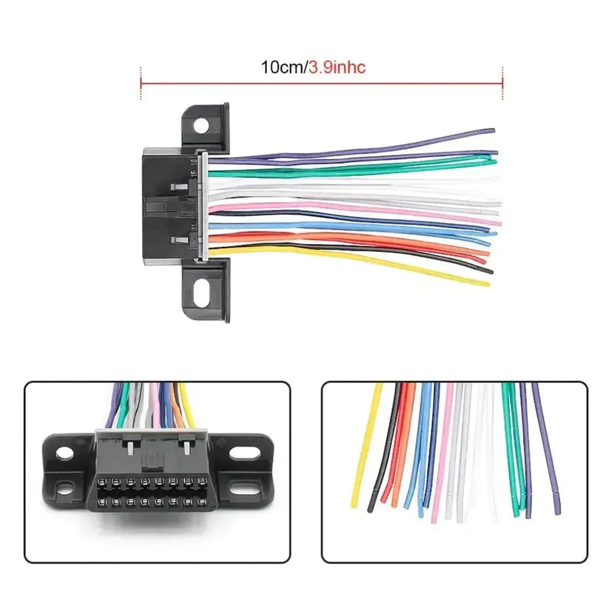 16-pins OBD2 Poort (Vrouwelijk) met 16 Open Eindkabels (10 cm) | Accessoires