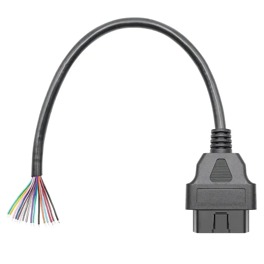 16-pins OBD2 Stekker (Mannelijk) met 16 Open Eindkabels (30 cm) | Accessoires