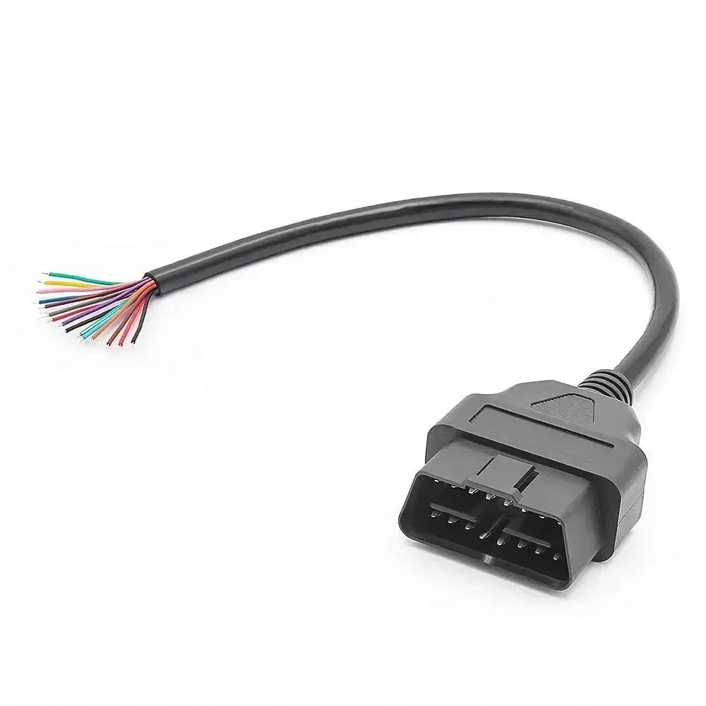 16-pins OBD2 Stekker (Mannelijk) met 16 Open Eindkabels (30 cm) | Accessoires
