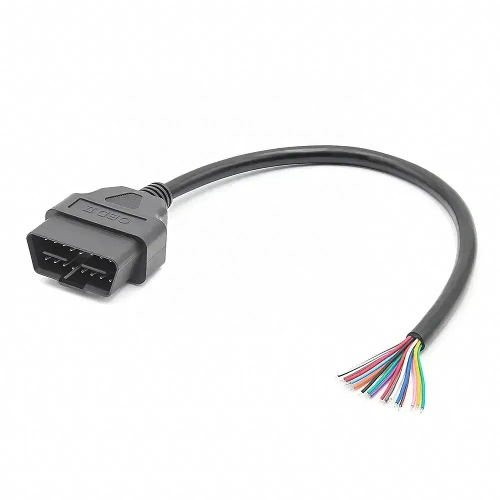 16-pins OBD2 Stekker (Mannelijk) met 16 Open Eindkabels (30 cm) | Accessoires