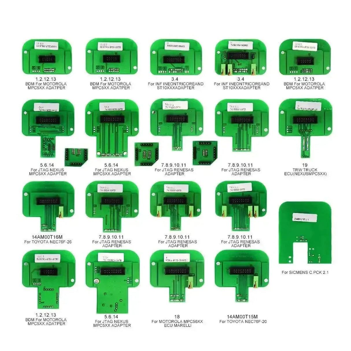 Adapterset (22-delig) voor ECU Programmering | Accessoires
