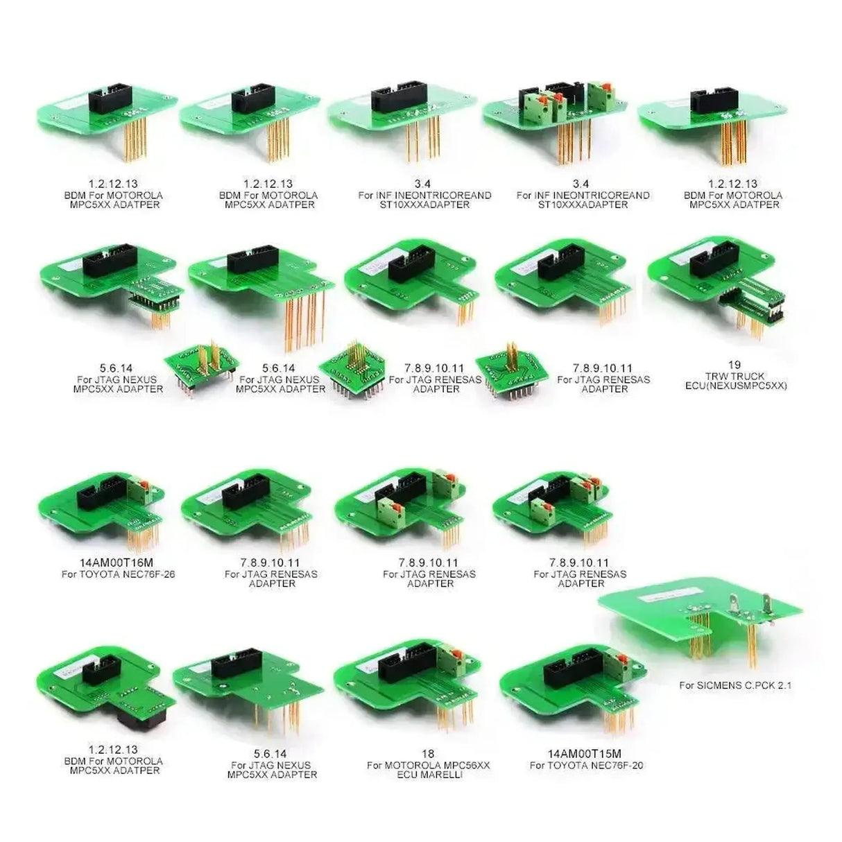 Adapterset (22-delig) voor ECU Programmering | Accessoires