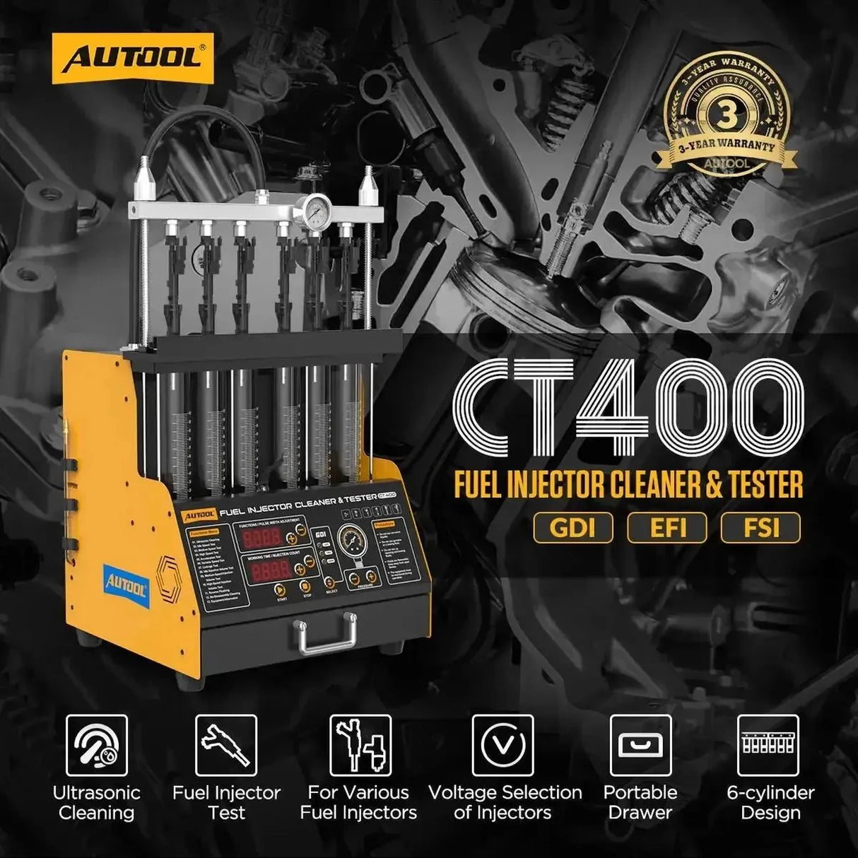 Autool CT400 | Injectortester