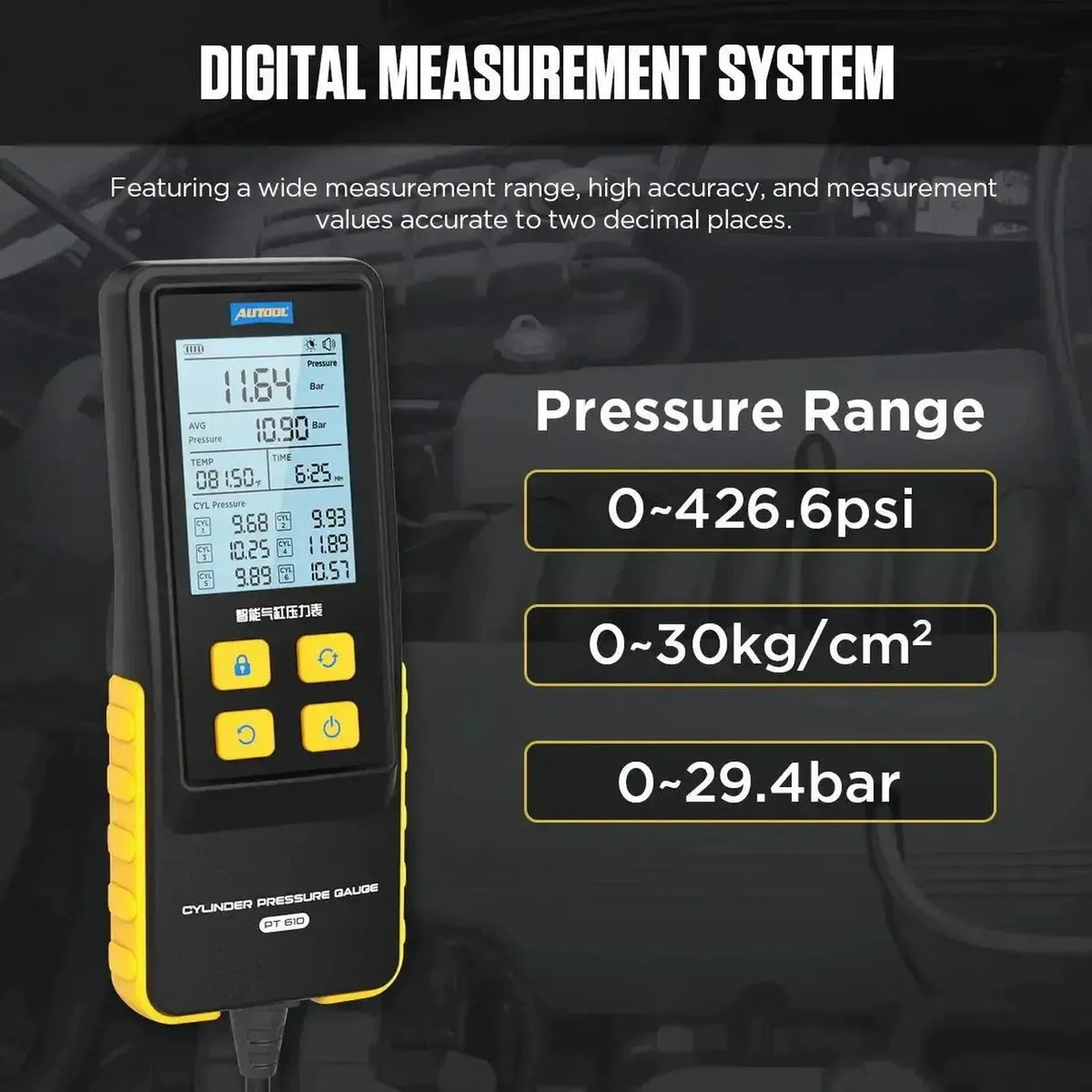 Autool PT610 | Compressietester