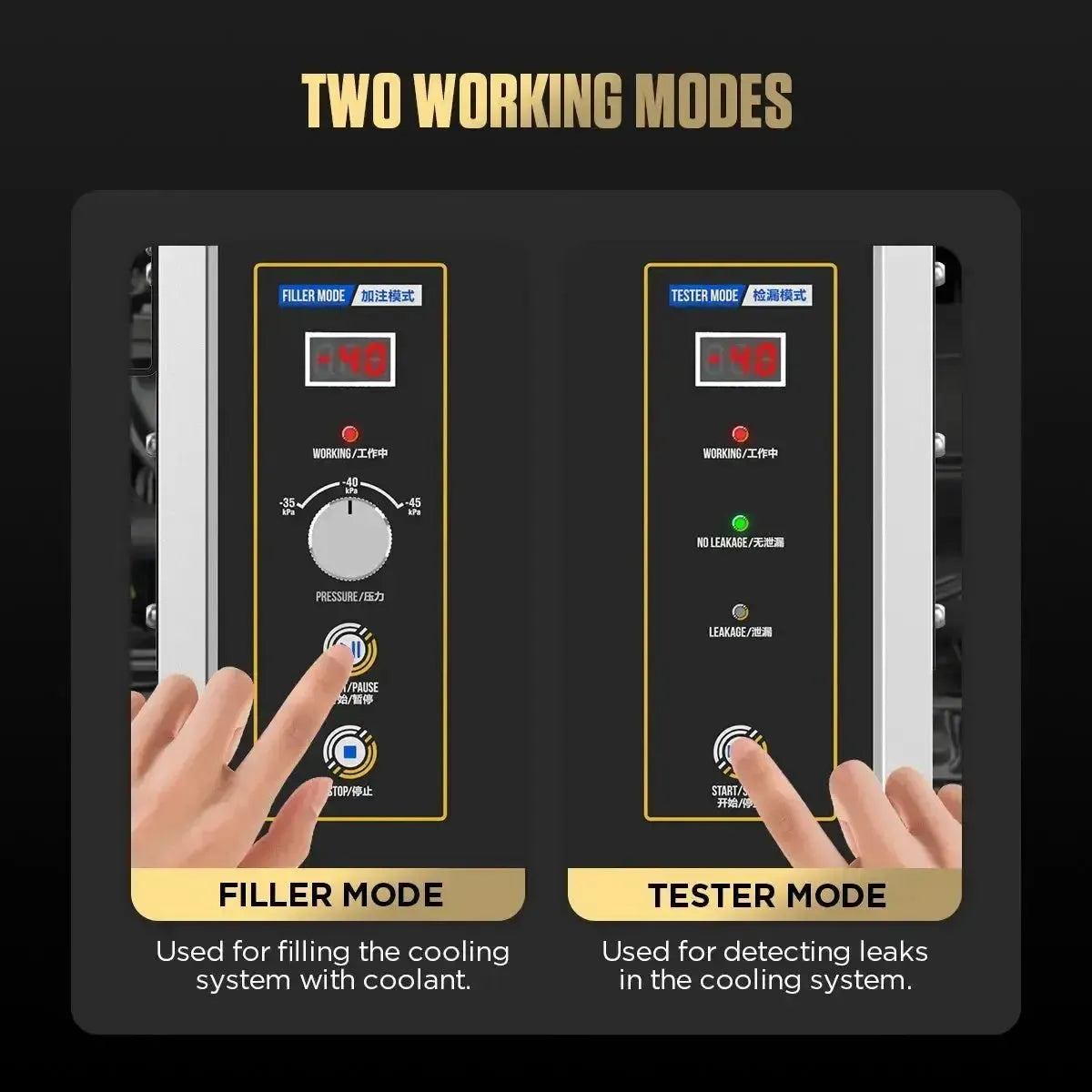 Autool SC301 | Koelvloeistoftester & Ontluchter