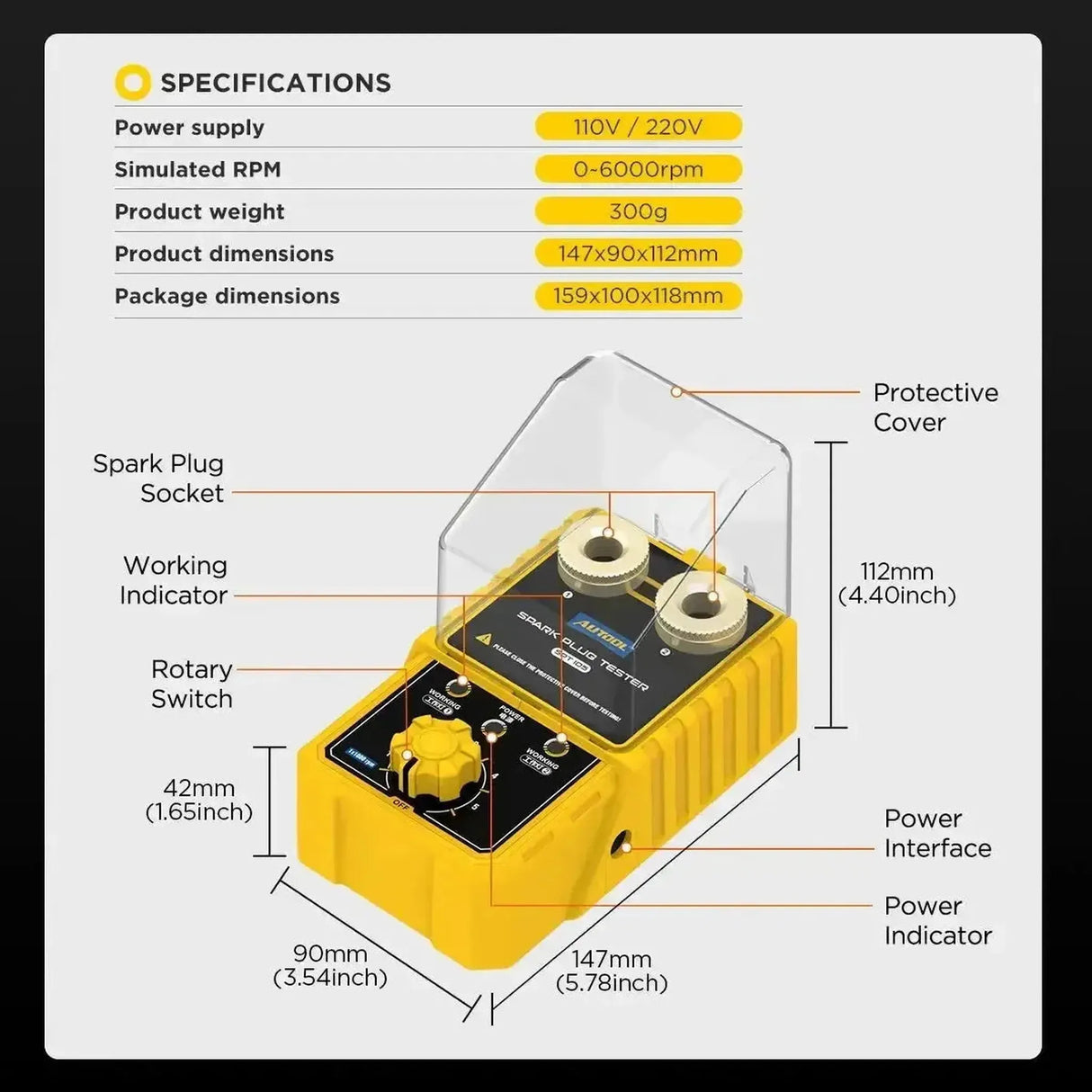 Autool SPT105 | Bougietester