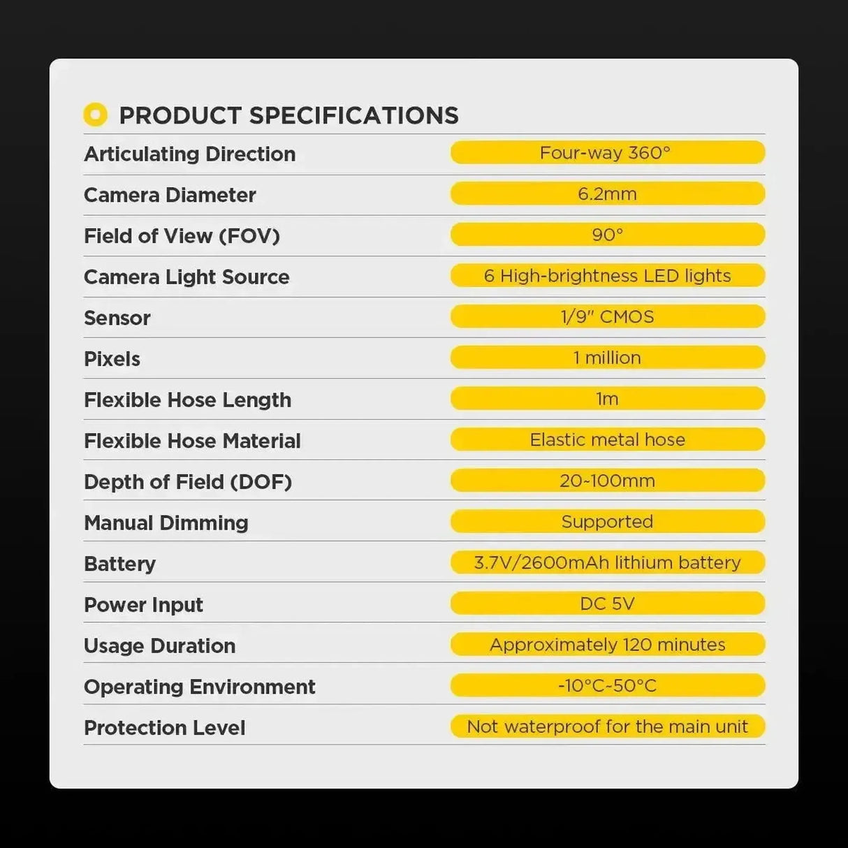 Autool SVB303 | Inspectiecamera (6.2 mm)