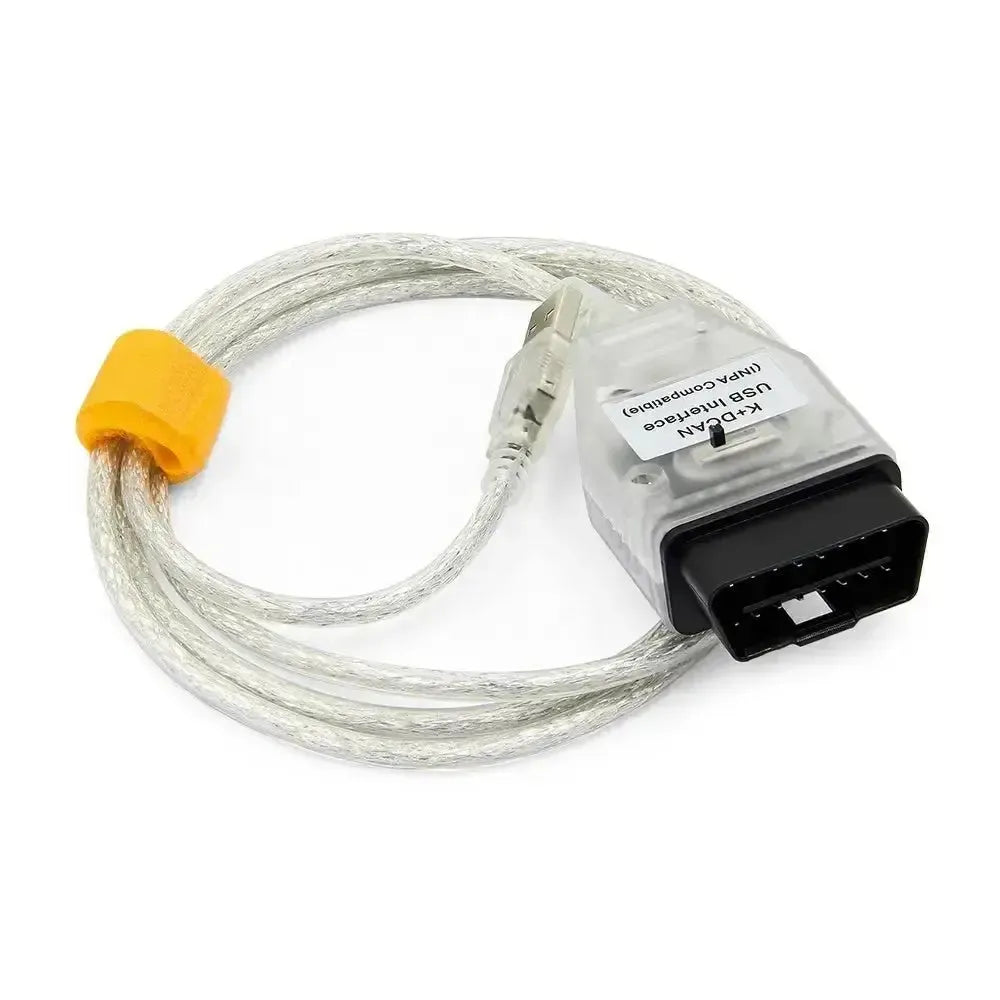 BMW K+DCAN OBD2 - USB Switch Interfacekabel Wit