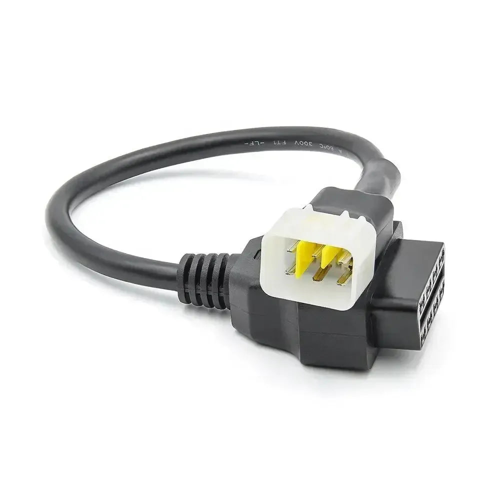Delphi 6-pins OBD – 16-pins OBD2 Verloopkabel | Motorfiets