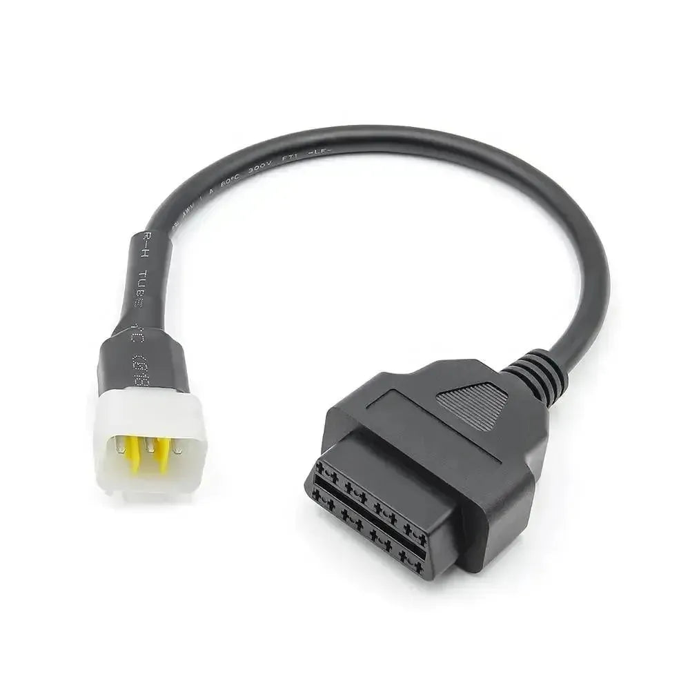 Delphi 6-pins OBD – 16-pins OBD2 Verloopkabel | Motorfiets