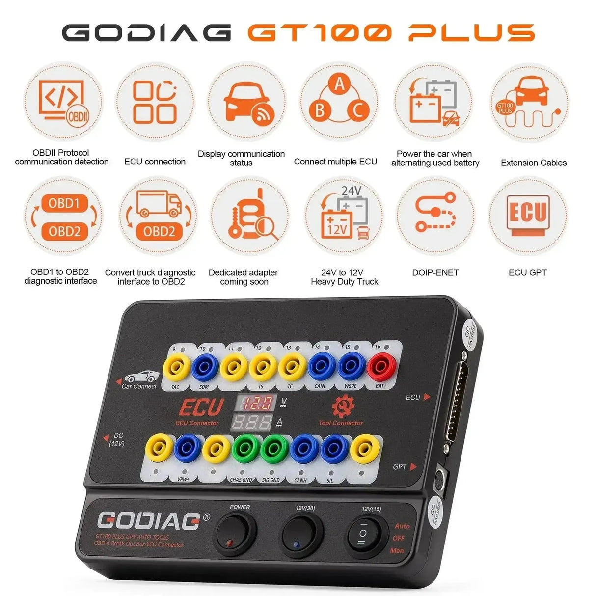 GoDiag GT100 Plus | Breakout Box | Accessoires