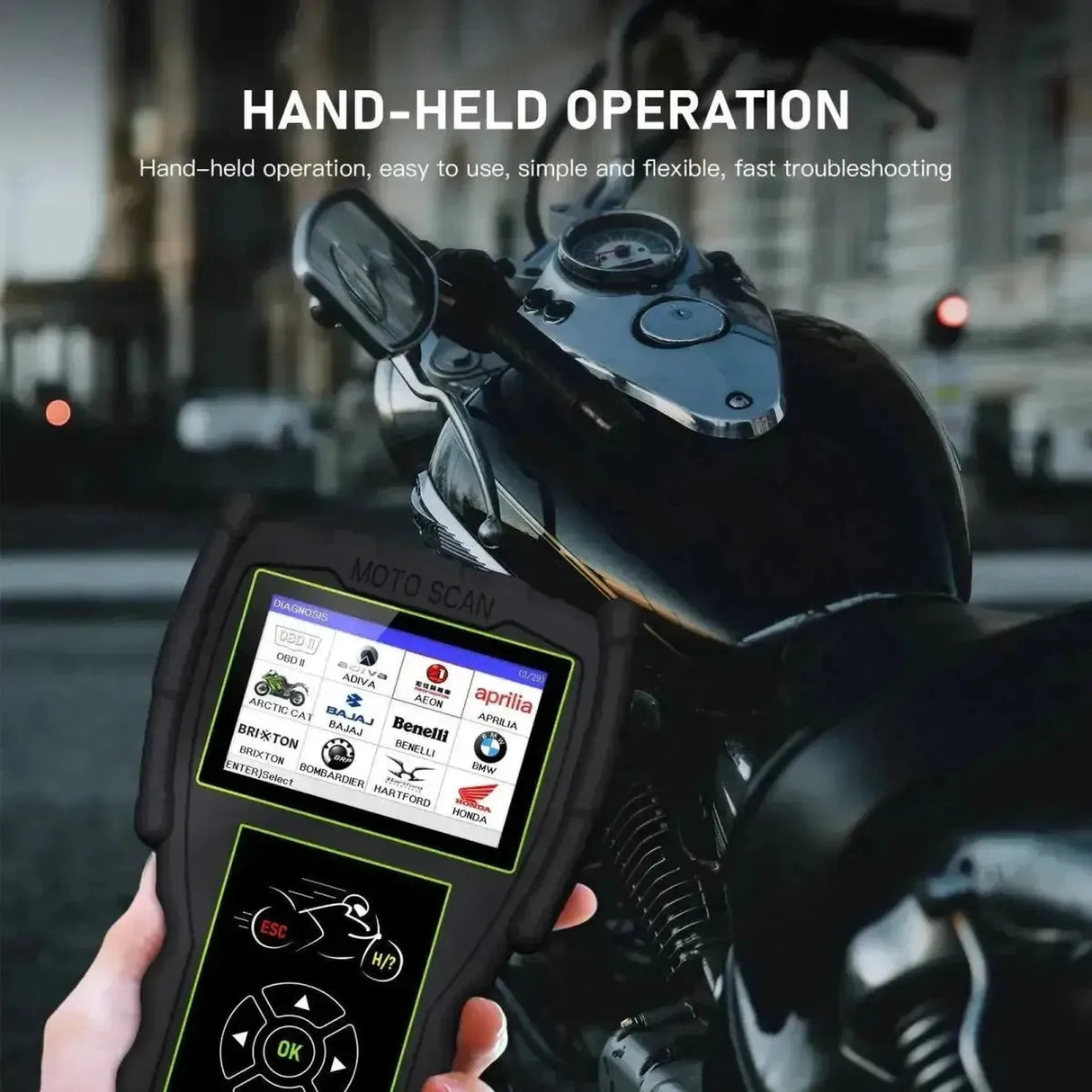 JDiag M100 Pro Full Motorfiets Uitleesapparaat