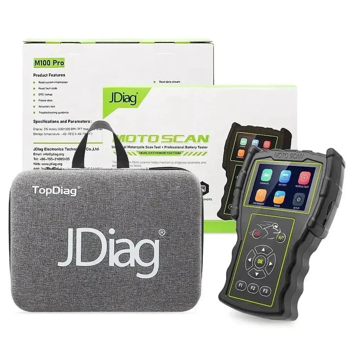JDiag M100 Pro Motorfiets Uitleesapparaat