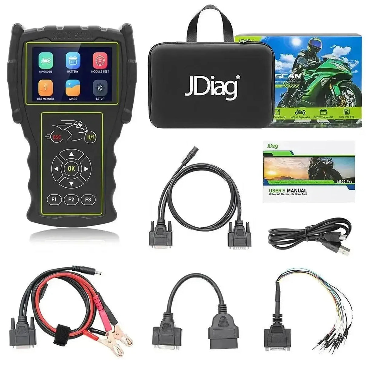 JDiag M100 Pro Motorfiets Uitleesapparaat