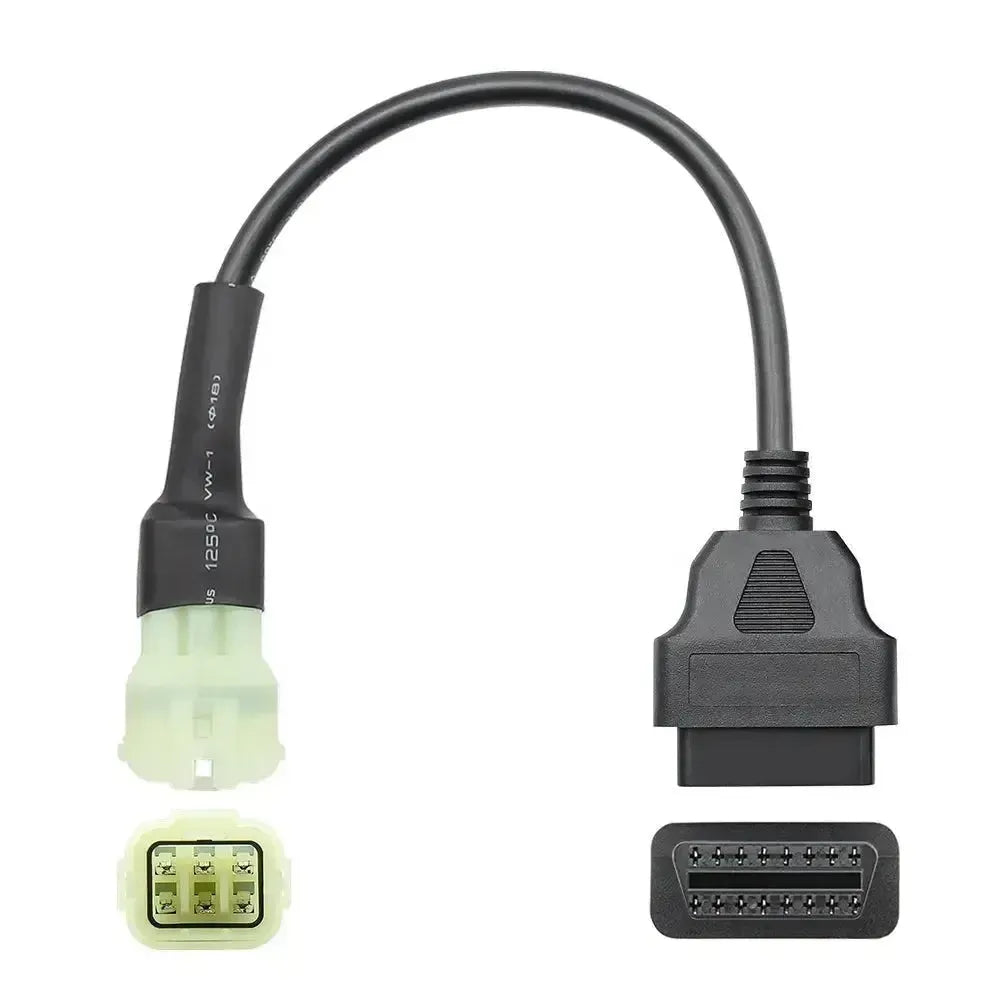 KTM 6-pins OBD – 16-pins OBD2 Verloopkabel | Motorfiets