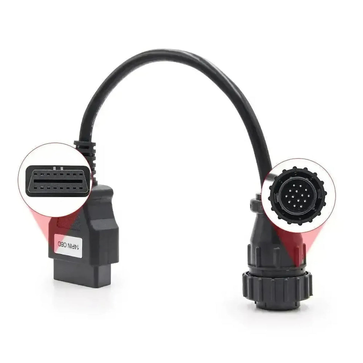 Mercedes (Sprinter) 14-pins OBD1 – 16-pins OBD2 Verloopkabel | Bestelauto