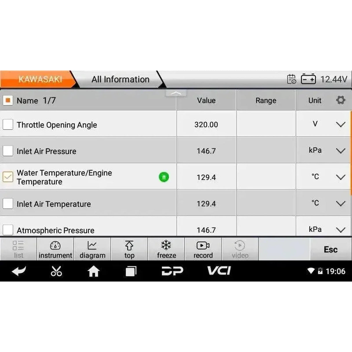 OBDSTAR IScan Kawasaki (Marine) | Uitleesapparaat | Motorboot