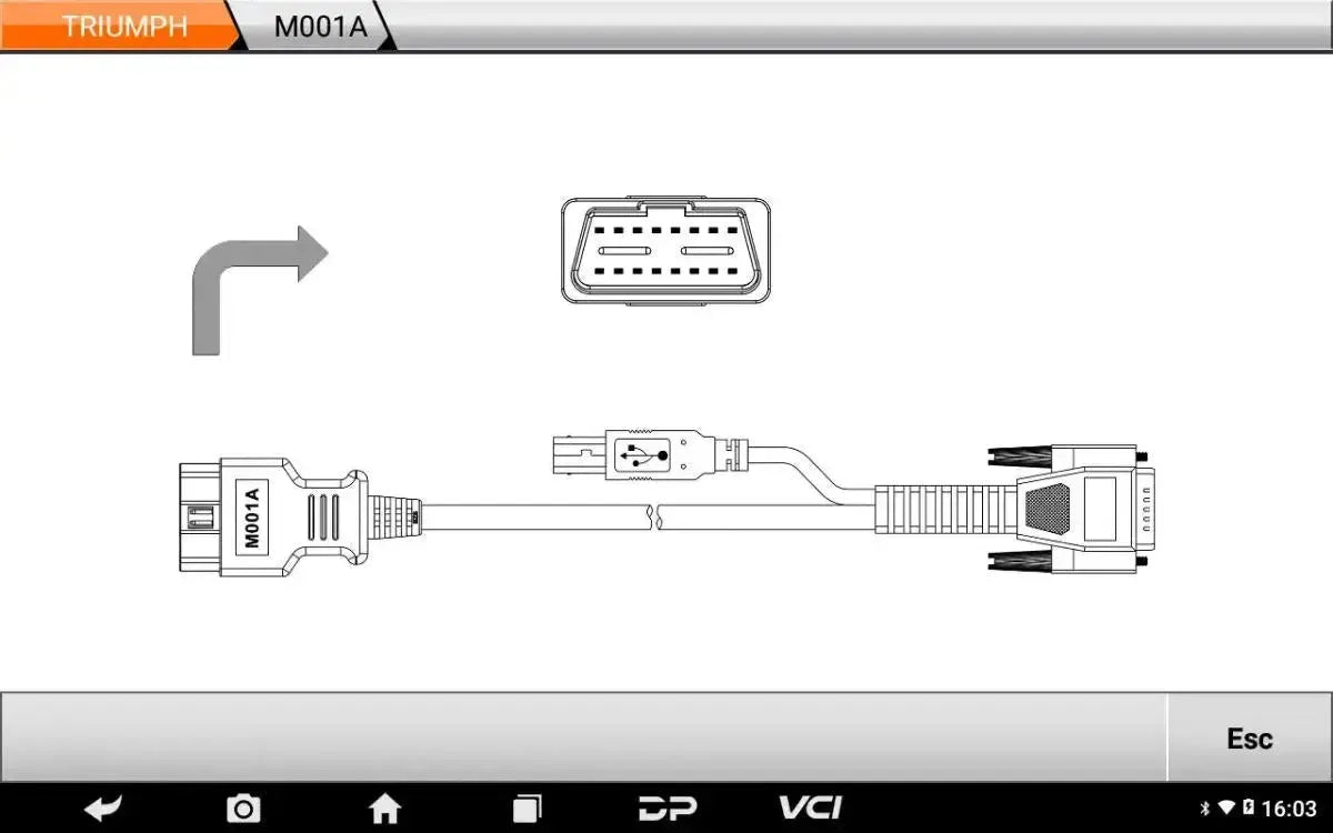 OBDSTAR IScan Triumph | Uitleesapparaat | Motorfiets