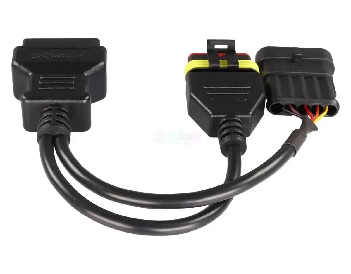 OBDSTAR (M047) | Vespa 5+5-pins OBD – 16-pins OBD2 Verloopkabel | Motorfiets