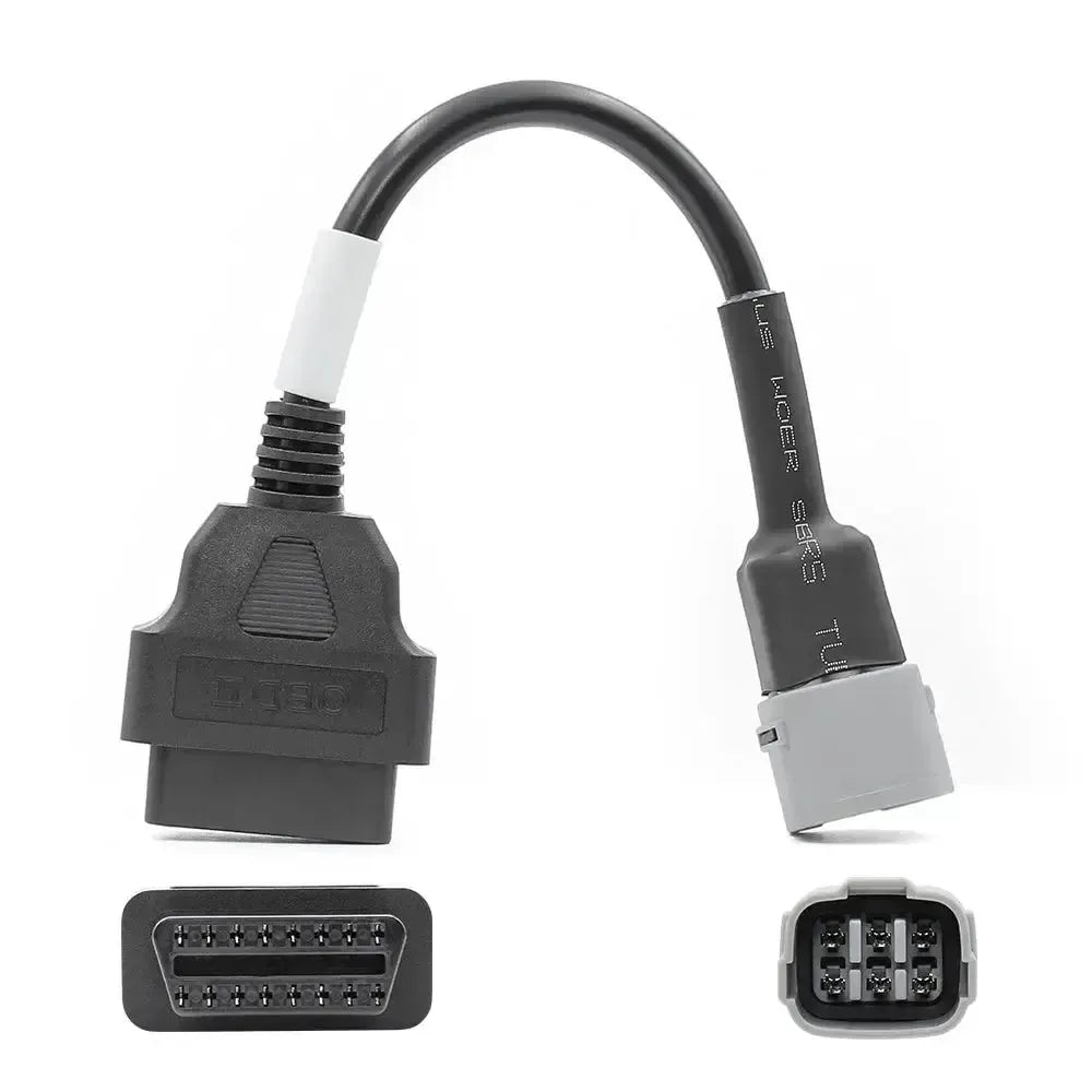 Suzuki 6-pins OBD – 16-pins OBD2 Verloopkabel | Motorfiets