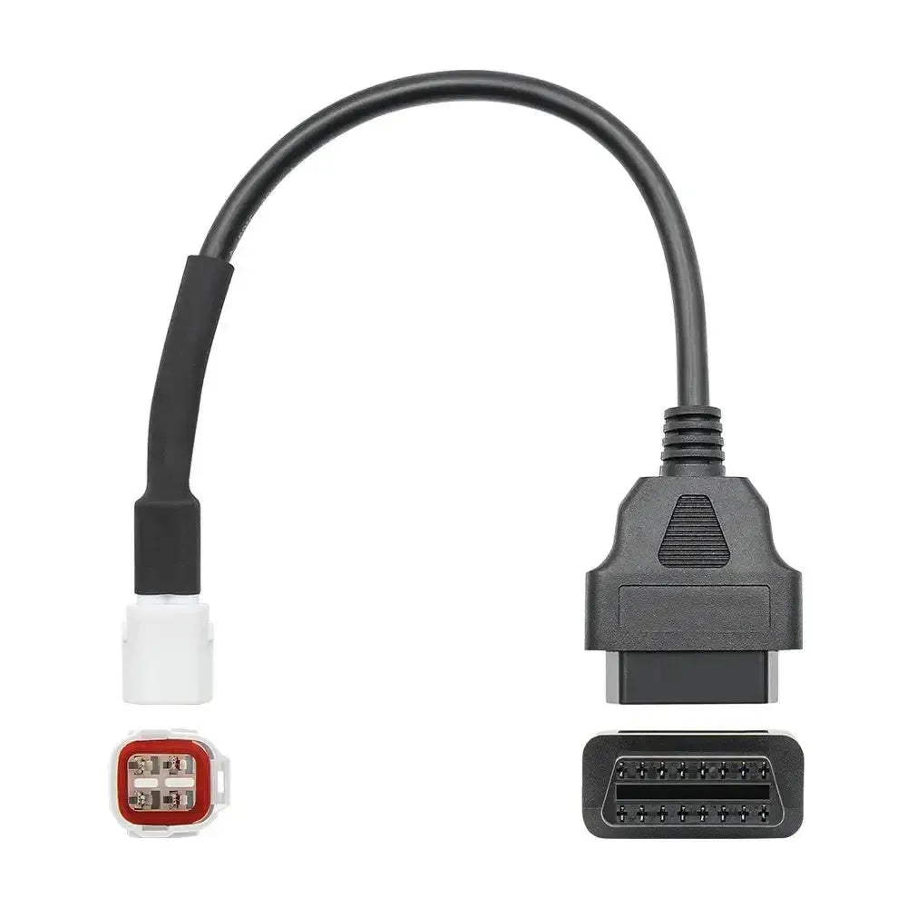 Yamaha 4-pins OBD – 16-pins OBD2 Verloopkabel | Motorfiets