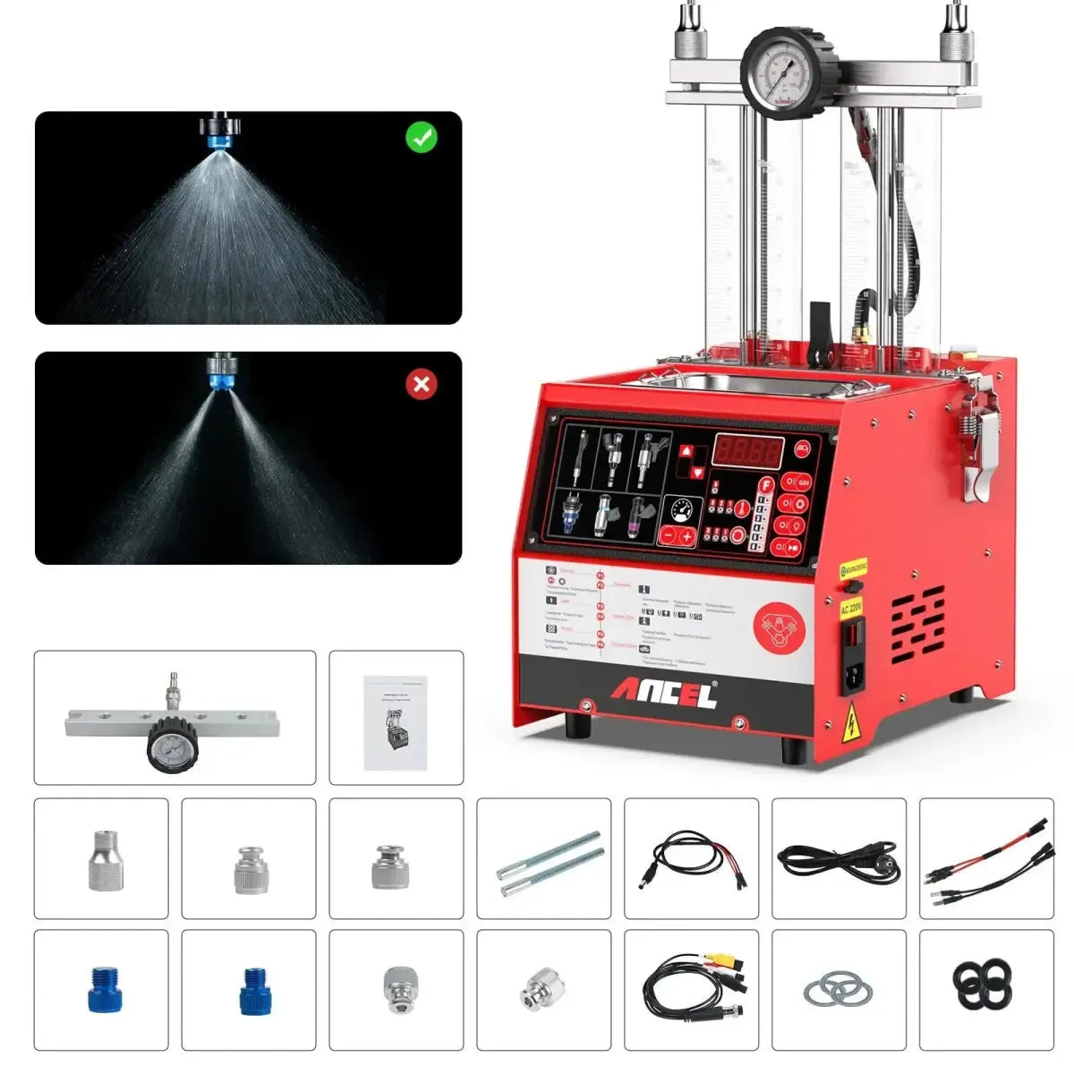 Ancel AJ400 GDI Benzine Injectortester