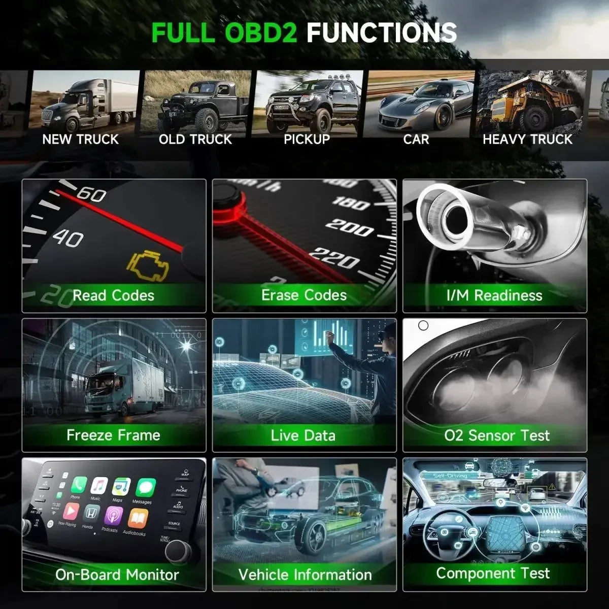 Ancel HD100 Vrachtwagen Uitleesapparaat