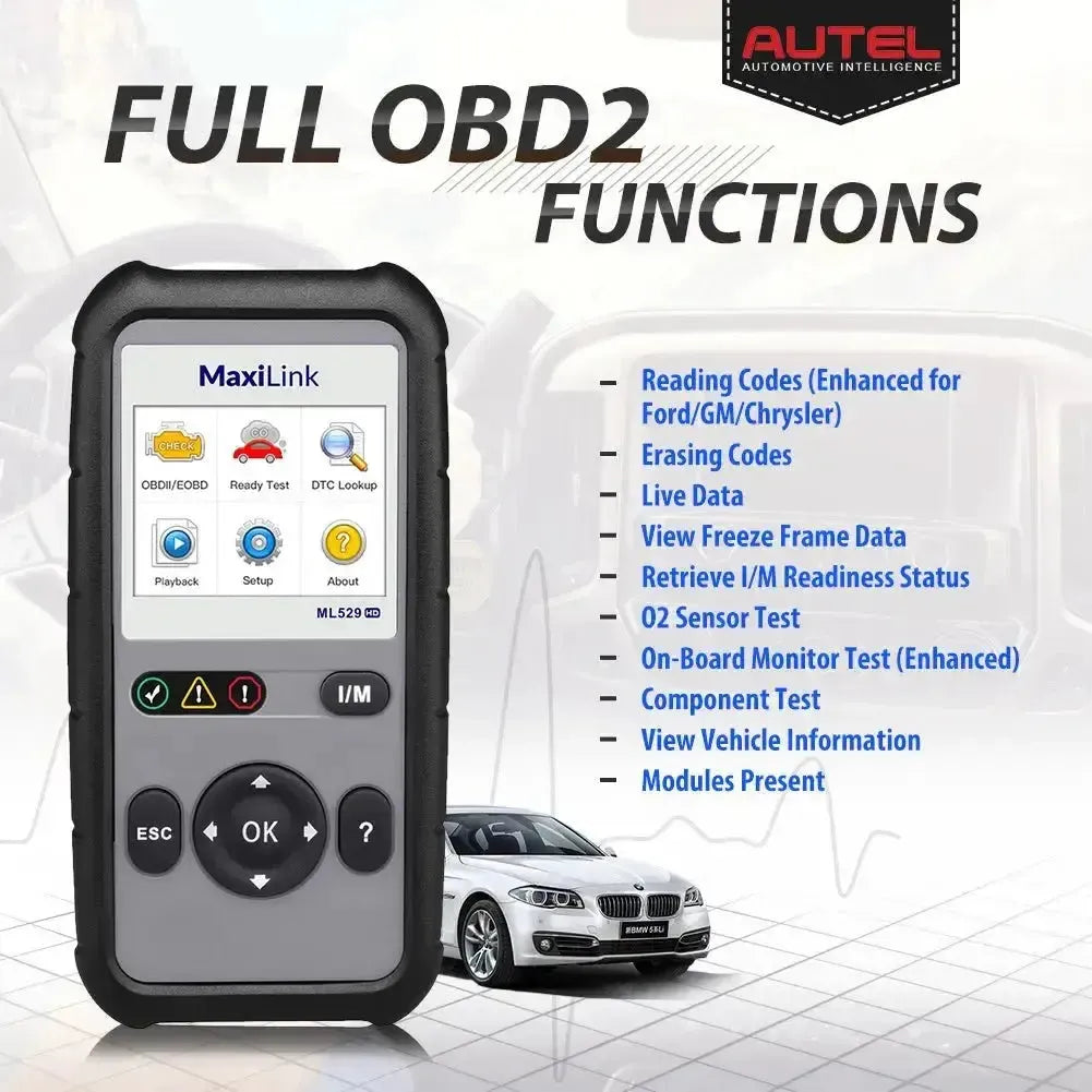 Autel MaxiLink ML529HD Auto/Vrachtwagen Foutcodelezer