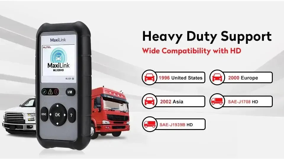 Autel MaxiLink ML529HD Auto/Vrachtwagen Foutcodelezer
