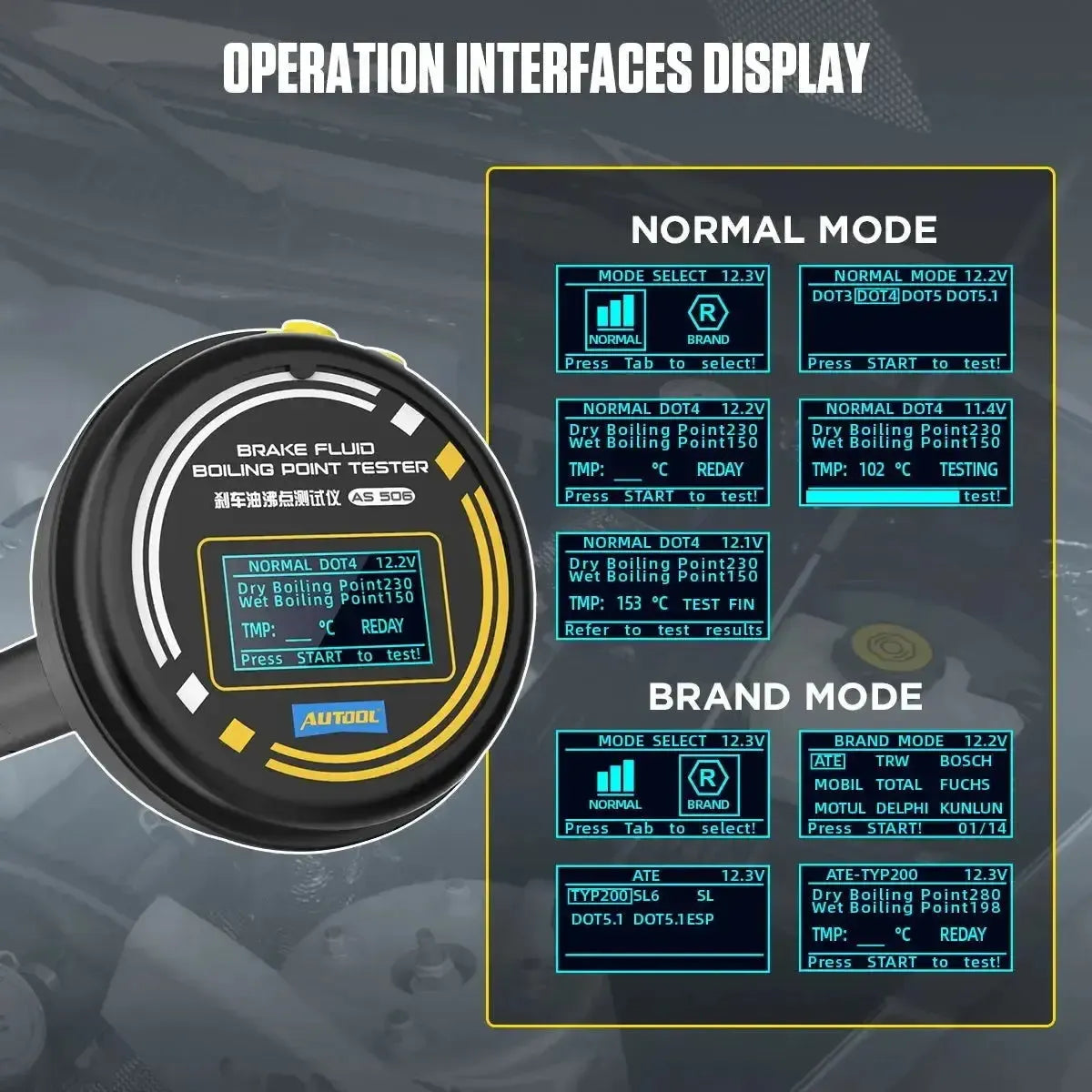 Autool AS506 | Remvloeistoftester