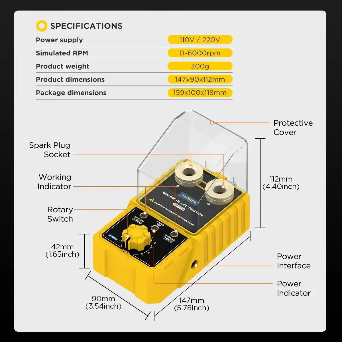 Autool SPT105 | Bougietester