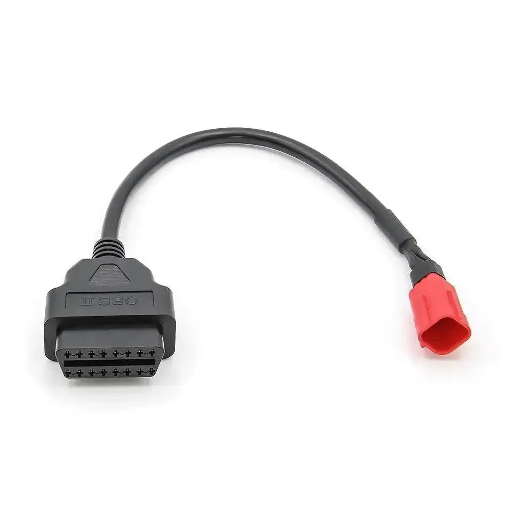 Euro-V 6-pins OBD – 16-pins OBD2 Verloopkabel | Motorfiets