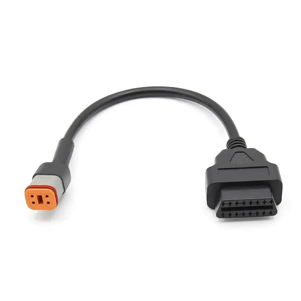 Harley-Davidson 4-pins OBD – 16-pins OBD2 Verloopkabel | Motorfiets