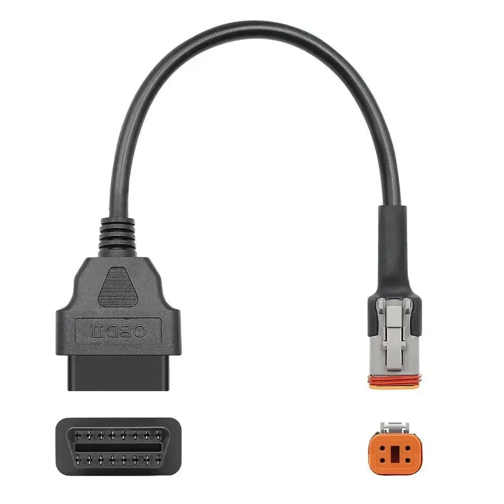 Harley-Davidson 4-pins OBD – 16-pins OBD2 Verloopkabel | Motorfiets
