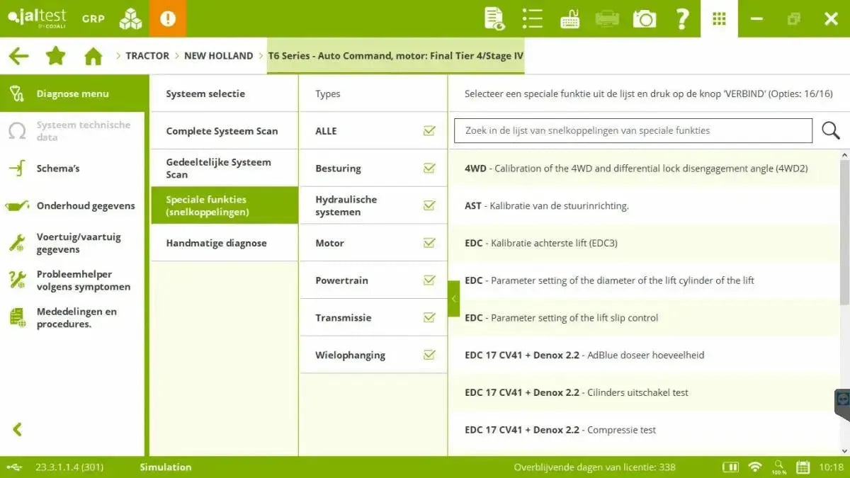 Jaltest AGV (Agricultural) Uitleesapparaat