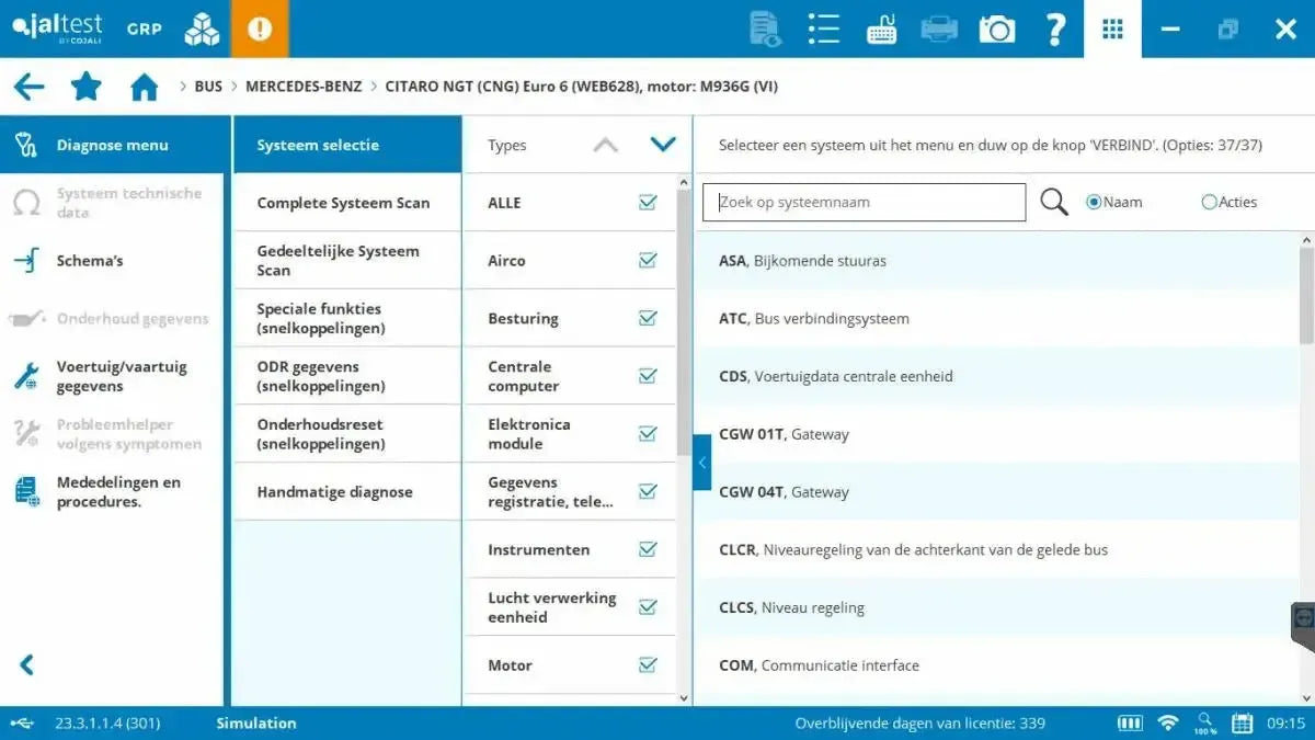 Jaltest Autobus Uitleesapparaat