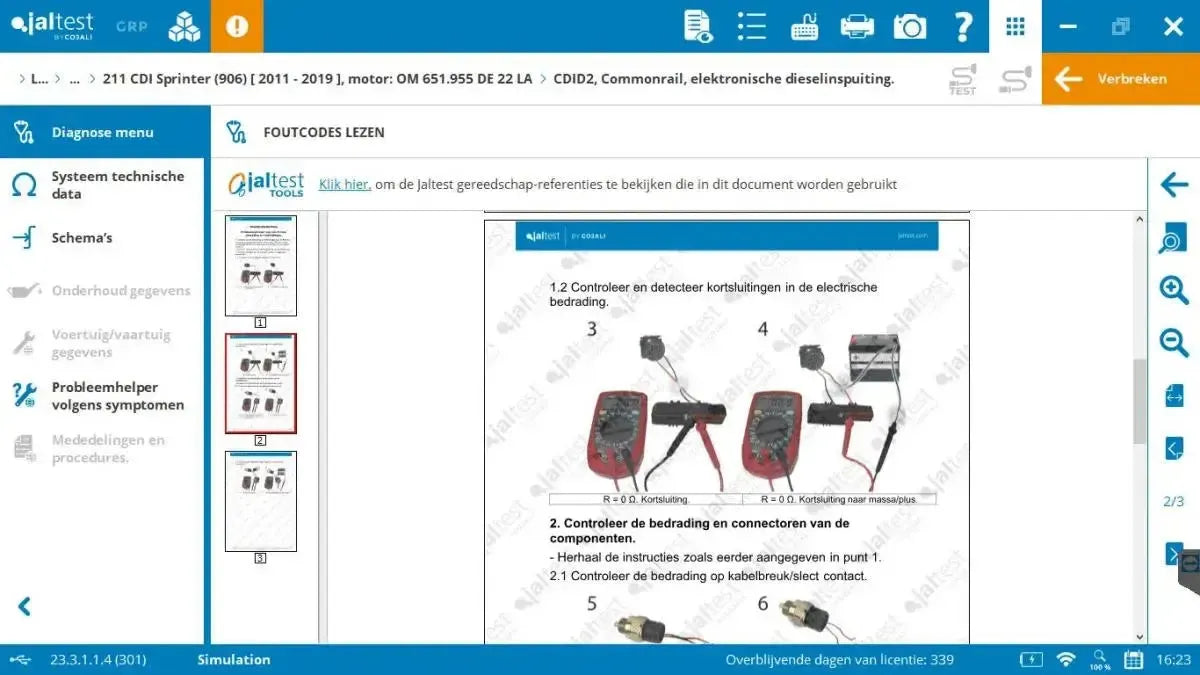 Jaltest LCV (Light Commercial Vehicle) Uitleesapparaat