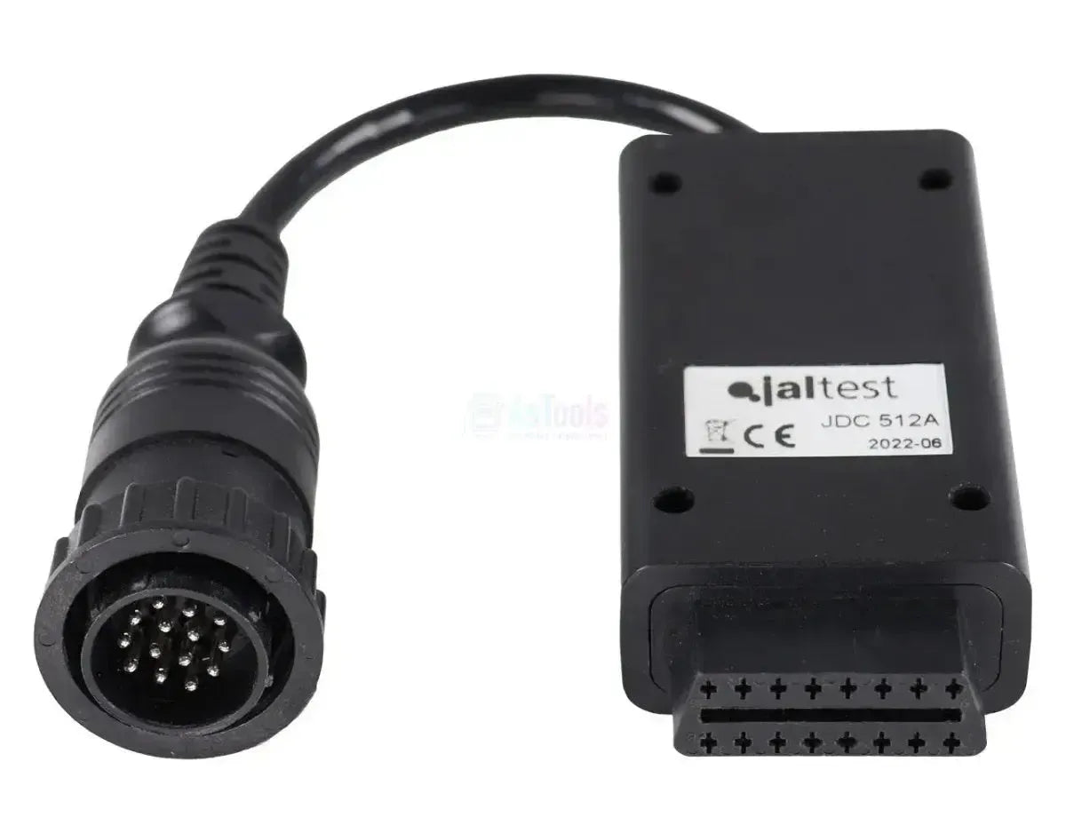Jaltest (JDC512A) | Deutz-Fahr/Same/Lamborghini 14-pins OBD - 16-pins OBD2 Verloopkabel | Landbouwvoertuig