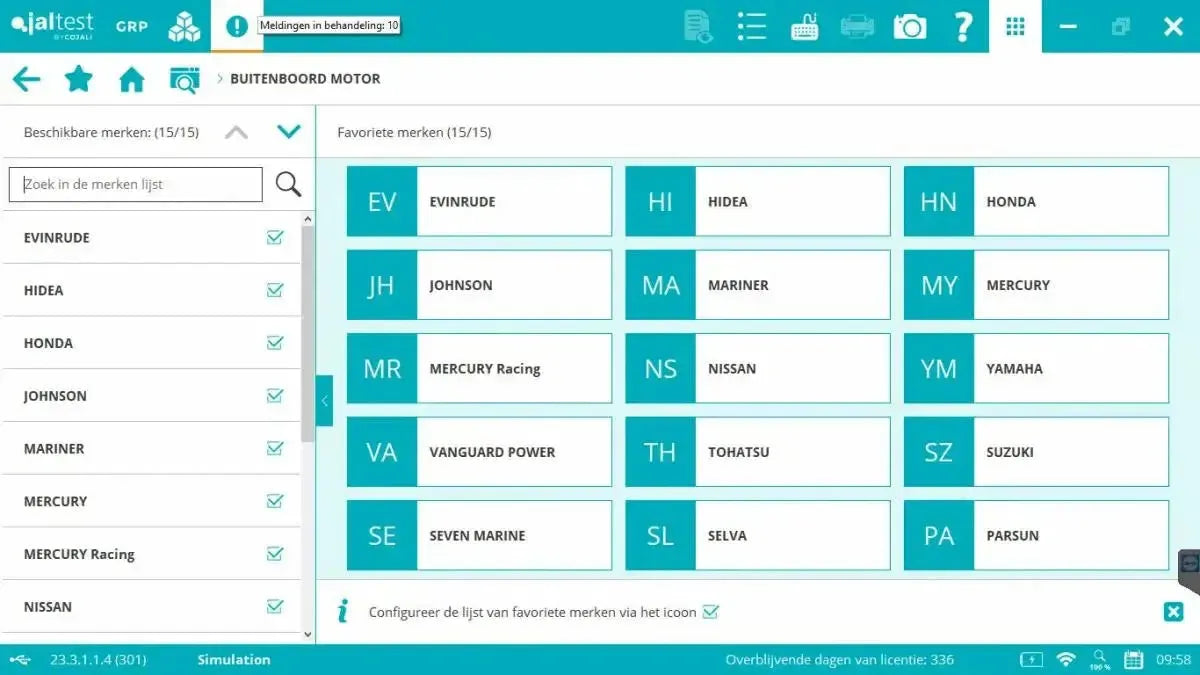 Jaltest Marine (Buitenboord) Uitleesapparaat