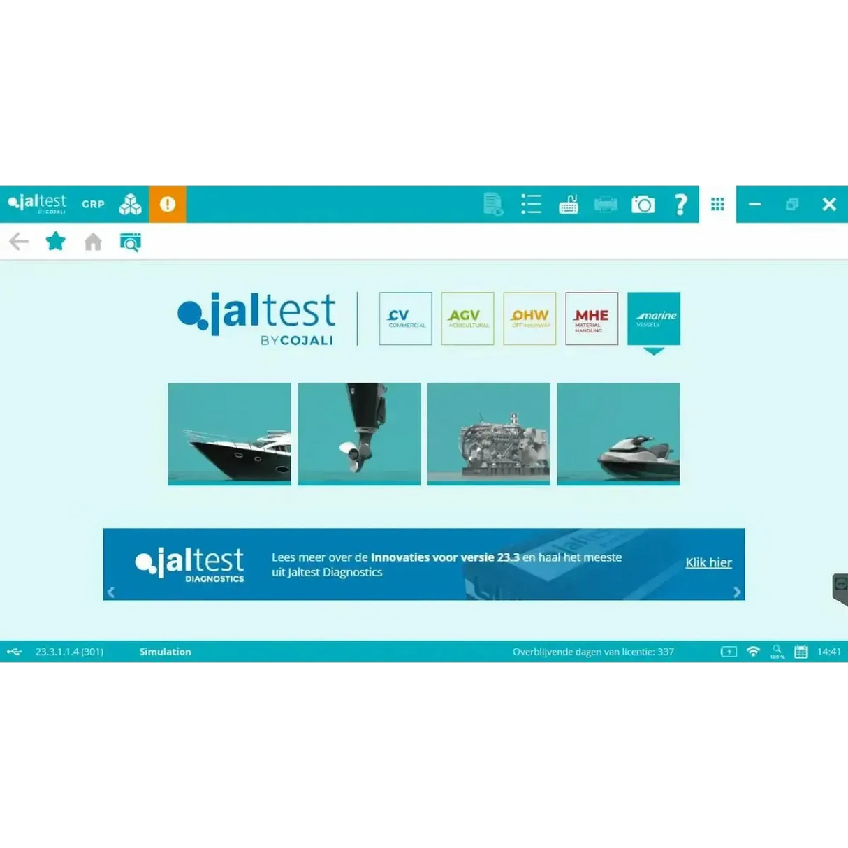 Jaltest Marine (Buitenboord) Uitleesapparaat
