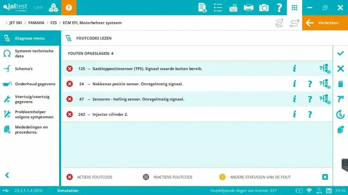 Jaltest Marine (Full) Uitleesapparaat