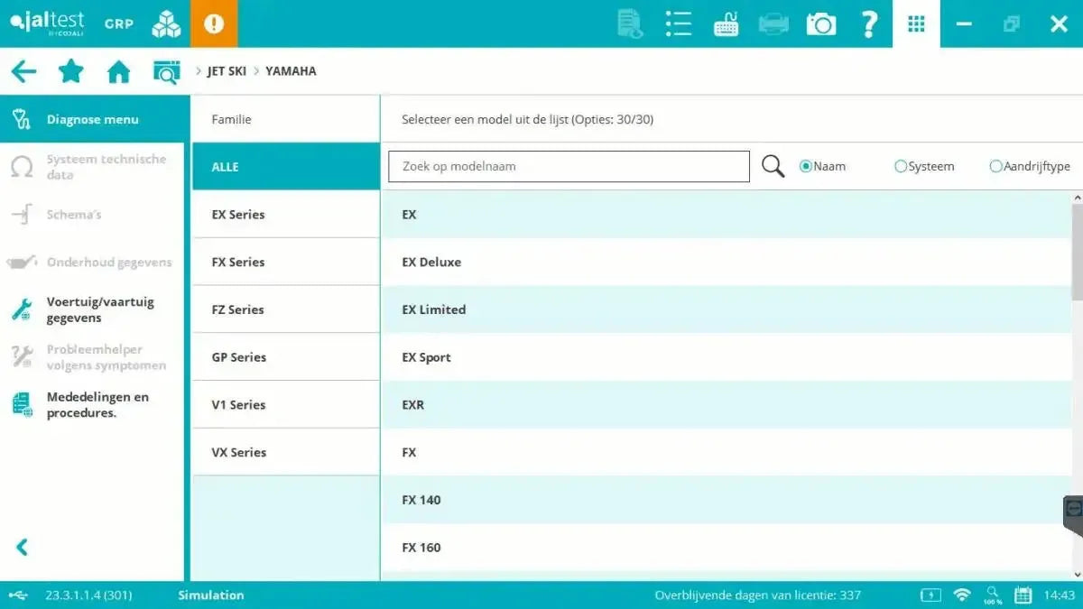 Jaltest Marine (Jetski) Uitleesapparaat