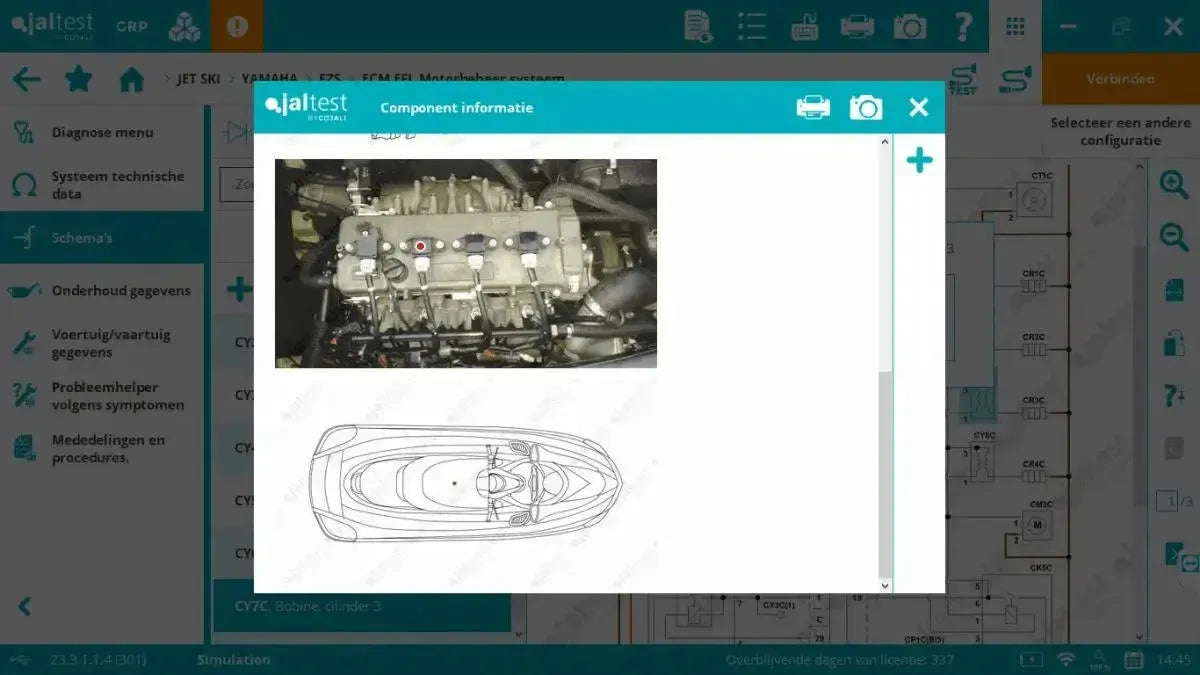 Jaltest Marine (Jetski) Uitleesapparaat