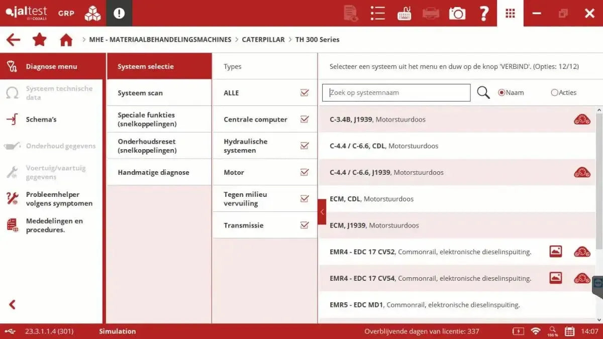 Jaltest MHE (Material Handling Equipment) Uitleesapparaat