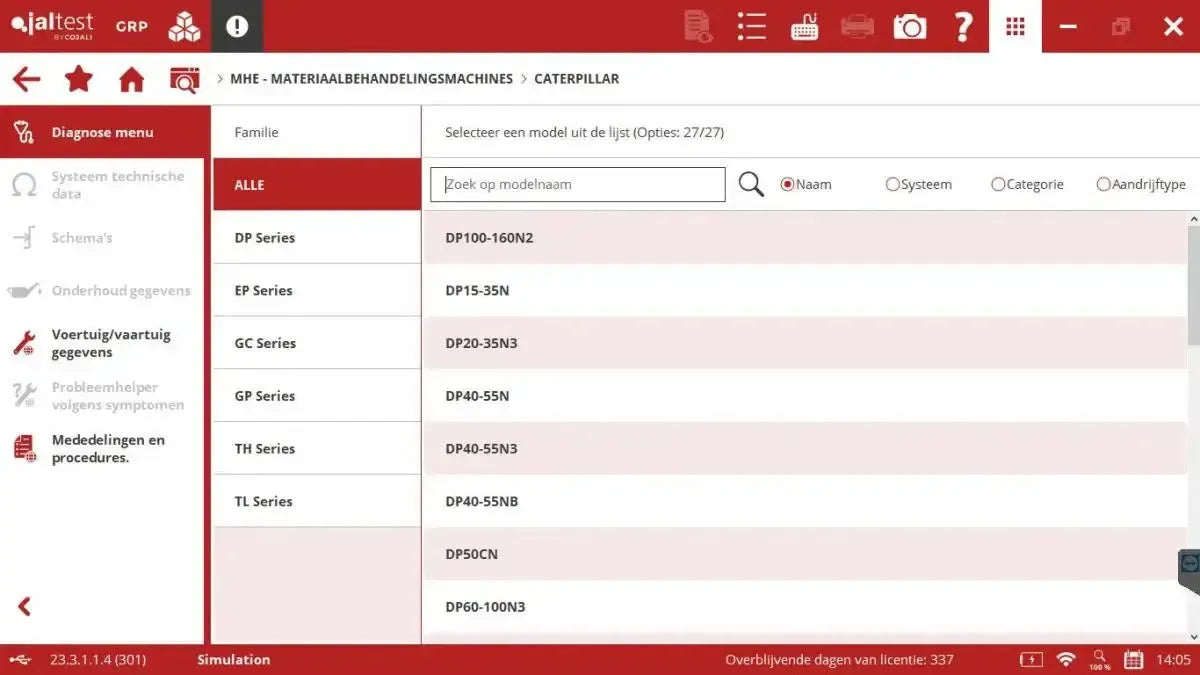 Jaltest MHE (Material Handling Equipment) Uitleesapparaat