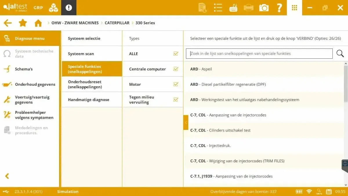 Jaltest Veegmachines Uitleesapparaat