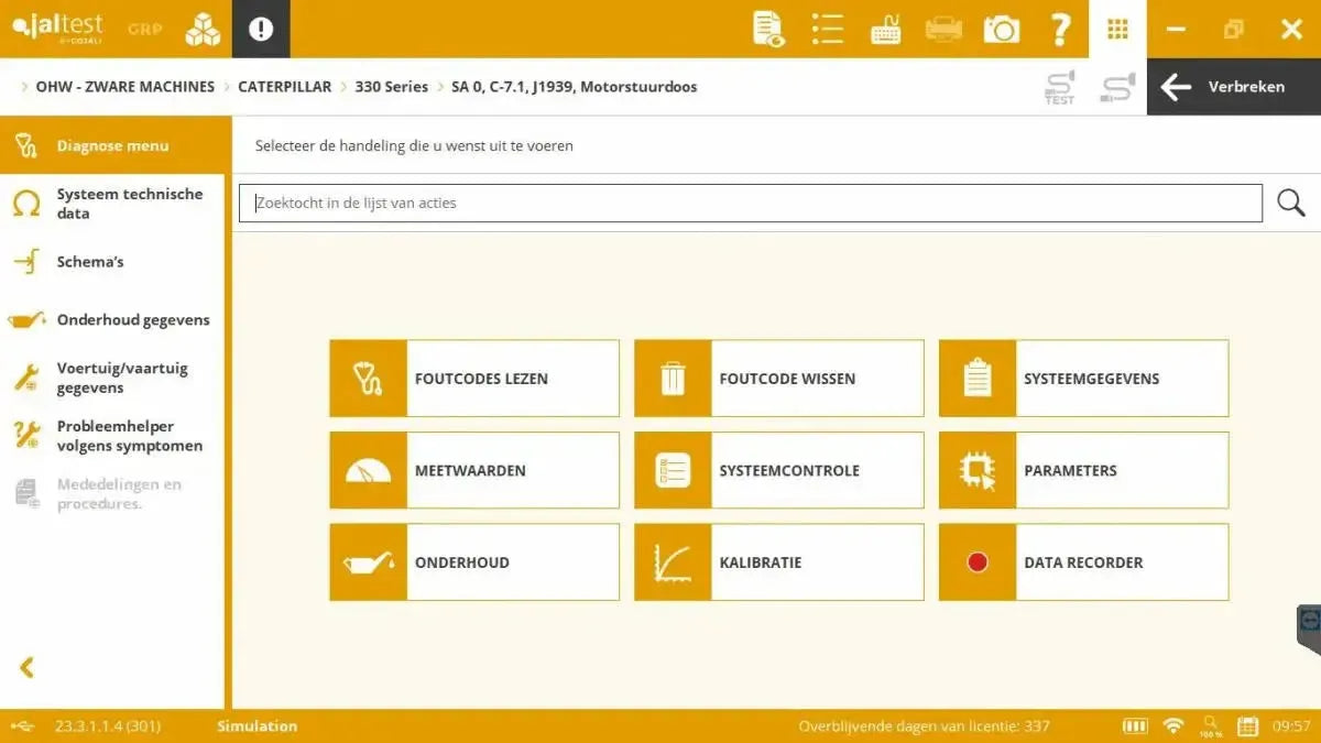 Jaltest OHW (Off-Highway) Uitleesapparaat